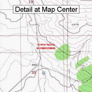 USGS Topographic Quadrangle Map   Prairie Spring, New Mexico (Folded 