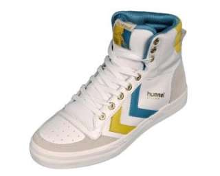 New Womens Stadil Hi Leather White Shoe with Blue and 