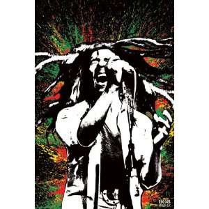  Music   Reggae Posters Bob Marley   Paint Splash   35 