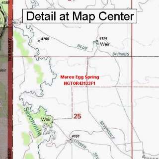  USGS Topographic Quadrangle Map   Mares Egg Spring, Oregon 
