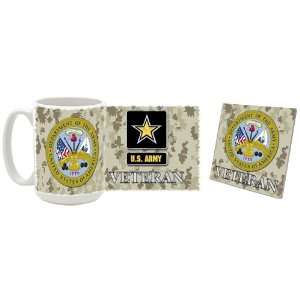  US Army Veteran Emblem & Logo DC Coffee Mug/Coaster 