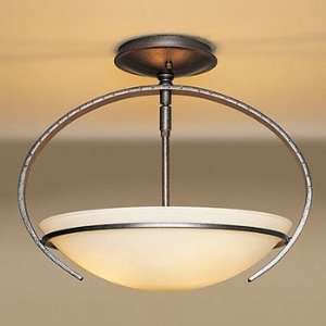   Forge Oval Mackintosh Semi Flush Ceiling Fixture with Glass Options