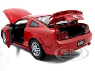   new 1 24 scale diecast car model 2005 ford mustang gt red die cast car