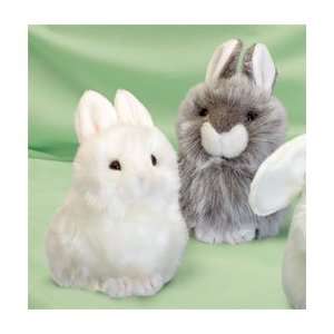  Fuzzy Bunny Small White Fuzzy Town Plush: Toys & Games