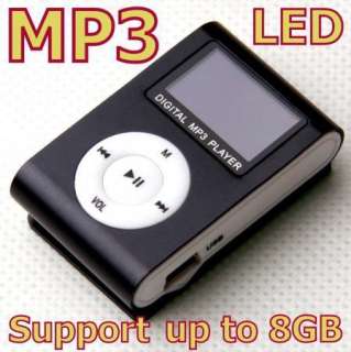 Mini Mp3 Players with LCD Screens 5 colors to choose one  