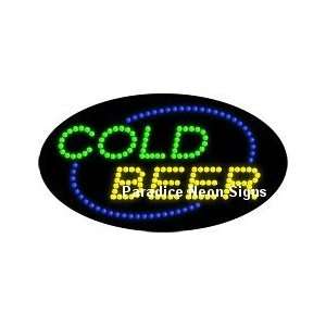  Cold Beer LED Sign (Oval): Sports & Outdoors