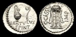 RE JTWF   REPUBLIC   C Cassius Longinus, AR Denarius.  