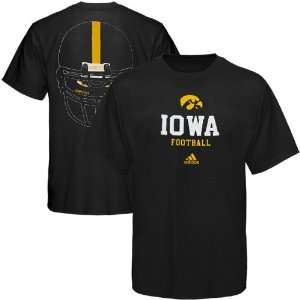  adidas Iowa Hawkeyes Eyes T Shirt   Black (Small) Sports 