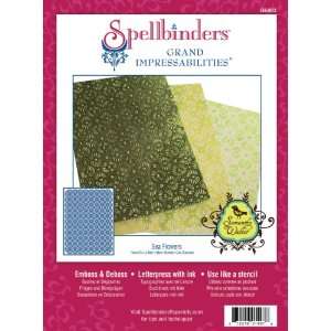  Spellbinders Grand Impressabilities Sea Flowers Template 