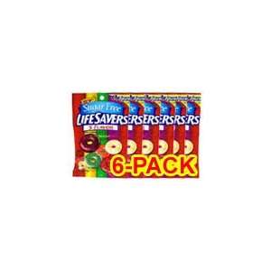 Life Savers Sugar Free 5 Flavor Hard Candy 2.75 oz   Pack of 6:  