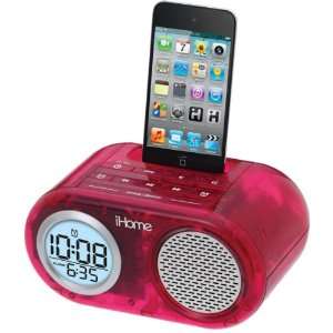   Alarm Clock Translucent Speaker System With iPod Dock: Electronics