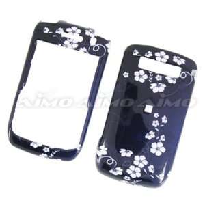 BLUE FLOWERS design for Blackberry Curve 8900 snap on cover faceplate 