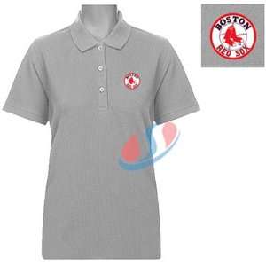 Boston Red Sox MLB Classic Womens Polo Shirt by Antigua (Heather 