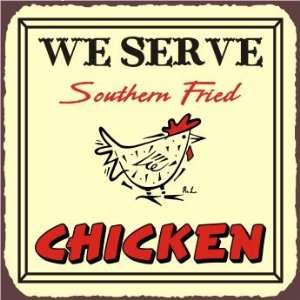 Southern Fried Chicken Vintage Metal Art Meat Deli Retro 
