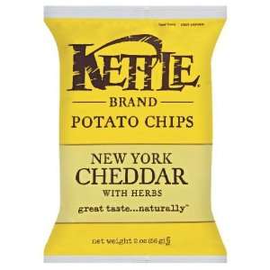 Kettle Brand, Ny Cheddar Potato Chips, 24/2 Oz  Grocery 
