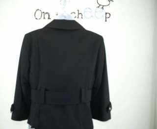 Womens NWT Apt 9 Black Jacket Blazer Stretch Size Misses 6  