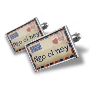   Love You Love Letter from China Cantonese   Hand Made Cuff Links