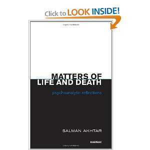  Death Psychoanalytic Reflections [Paperback] Salman Akhtar Books