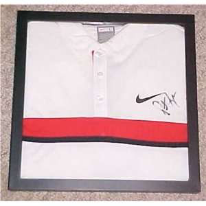  Pete Sampras Signed FRAMED NIKE Tennis Shirt COA   Mens 