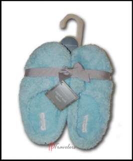 Charter Club Blue Womens Slippers Scuffs Large 9 10 NWT  