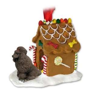 Poodle Gingerbread House Ornament   Brown:  Home & Kitchen