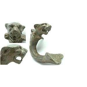  Greek Bronze Handle, Ornamented With a Panther Head, c 
