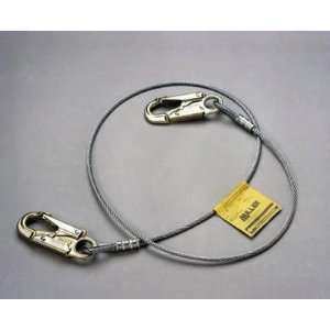 Miller 6 Steel Cable Lanyard 7/32 With Vinyl Covering & Two Plated 