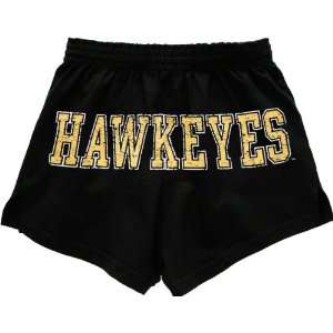   Iowa Hawkeyes Womens Black Authentic Soffe Shorts