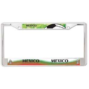  Mexico Soccer Team License Plate Frame   Chrome Sports 