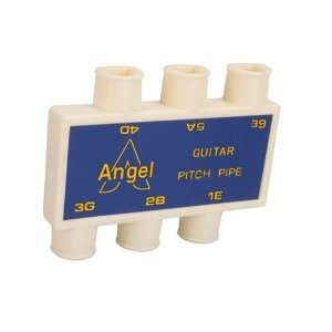  Plastic White Guitar String Tuning Pitch Pipe Tuner 