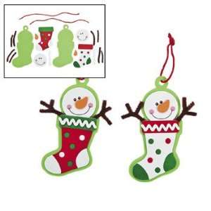 Snowman Stocking Ornament Craft Kit   Craft Kits & Projects & Ornament 