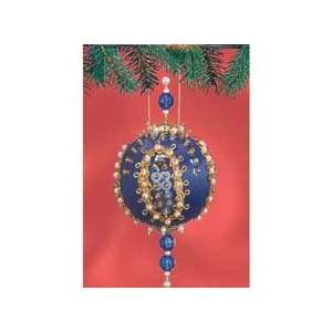  Blue Moon Beaded Ornaments Kit, Set of 4: Home & Kitchen