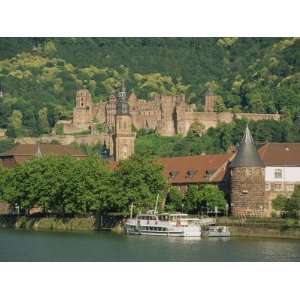 Heidelberg Castle and Neckar River, Heidelberg, Baden Wurttemberg 