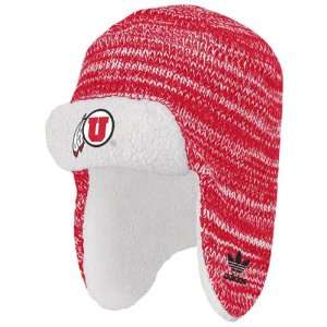  Utah Utes adidas Trooper Sherpa Knit Hat: Sports 