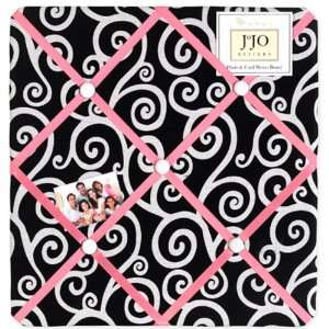  Madison Black And White Fabric Memo Board By Jojo Designs 