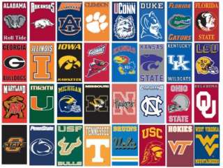 College NCAA Football Basketball Banner Pennant Flag NEW 44 x 28 