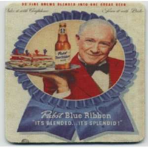  Pabst Blue Ribbon beer coaster set   Butler Everything 