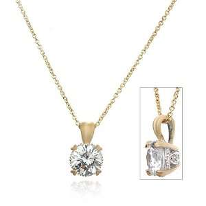  Fancy Gallery Classic Solitaire with Satin Gold Plate and 