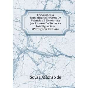   Todas As Intelligencias) (Portuguese Edition) Sousa Affonso de Books