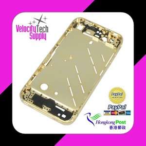 MID FRAME CHASSIS SIM TRAY SCREW BUTTON IPHONE 4 GOLD  
