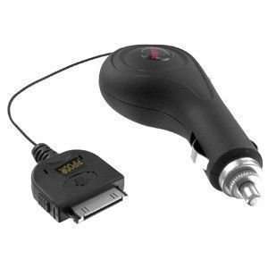  Retractable Cord Rapid IC Car Charger for Apple iPhone 4 