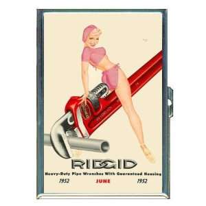 Pin Up 1952 Calendar Blonde ID Holder, Cigarette Case or Wallet MADE 