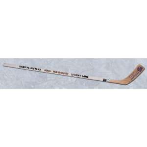  DARRYL SITTLER 10 Point Game SIGNED & DATED Leafs Stick 