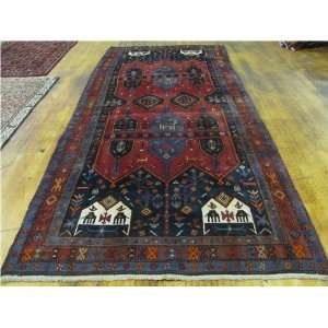   11 Red Persian Hand Knotted Wool Sirjan Runner Rug Furniture & Decor