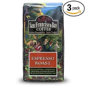 San Francisco Bay Coffee Espresso Roast, Whole Bean, 12 Ounce Bags 