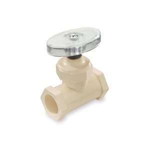 King Brothers Inc. SCC 0750 COH CPVC Stop Valve with Clear Handle, Tan 
