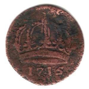   1715 Sweden 1 Daler Coin KM#352   Emergency Coinage 