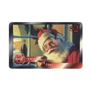  Coca Cola Collectible Phone Card: Coca Cola 96 $2. Santa 