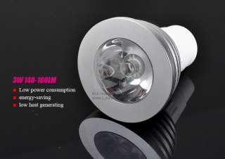 GU10 3W 140 160LM RGB LED Light Energy Saving Bulb Lamp 16 Colors +IR 