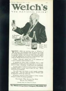 Lot of 1920s Welchs Grape Juice Ads (6)  